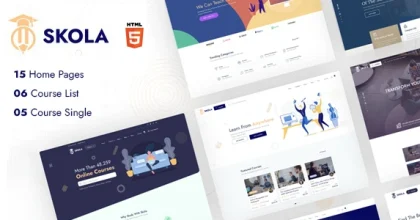 Skola LMS Online Courses WordPress Theme