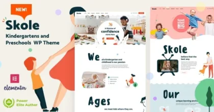 Skole School Kindergarten WordPress Elementor Theme