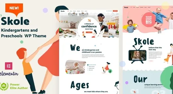 Skole School Kindergarten WordPress Elementor Theme