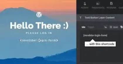Slider Revolution Login Page Add-on