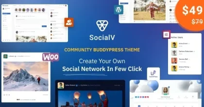 SocialV – Social Network and Community BuddyPress Theme