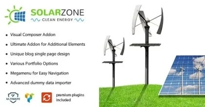 Solar Energy - Wind & Power Company WordPress Theme