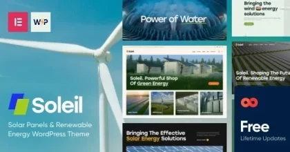 Soleil – Solar Panels & Renewable Energy WordPress Theme