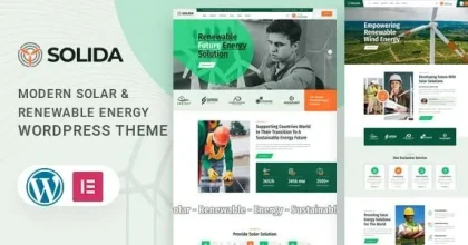 Solida 1.0.1 – Solar & Renewable Energy WordPress Theme