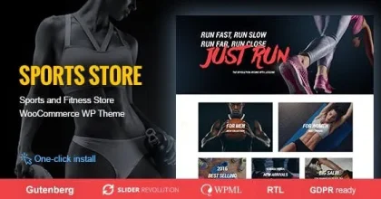 Sports Store – Sports Clothes & Fitness Equipment Store Theme