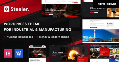 Steeler Industrial & Manufacturing WordPress Theme