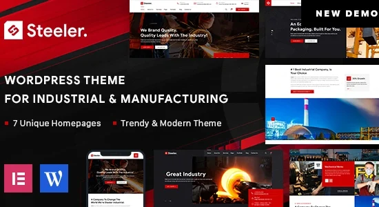 Steeler Industrial & Manufacturing WordPress Theme