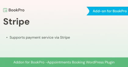 Stripe Payment Add-on for BookPro Plugin