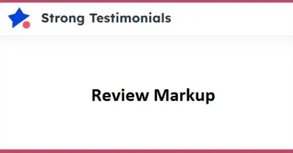 Strong Testimonials Review Markup