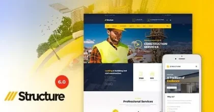 Structure – Construction Industrial Factory WordPress Theme