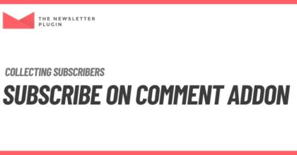 Subscribe on Comment addon