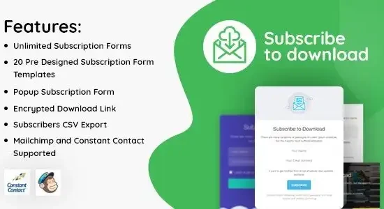 Subscribe to Download – An advanced subscription plugin for WordPress