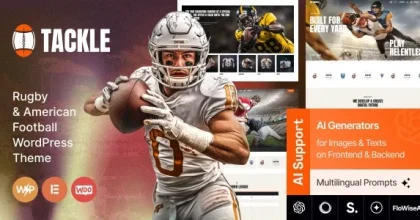 Tackle - Rugby & American Football WordPress Theme