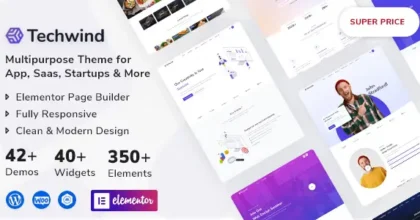 Techwind Multipurpose Landing Page WordPress Theme