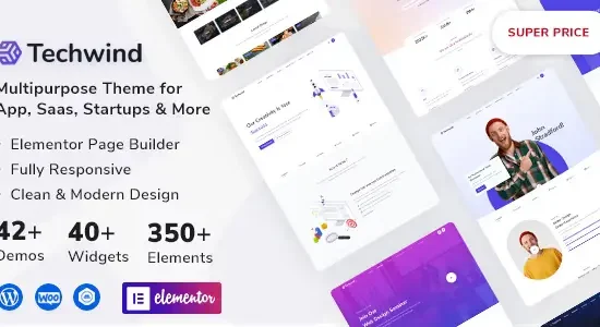 Techwind Multipurpose Landing Page WordPress Theme