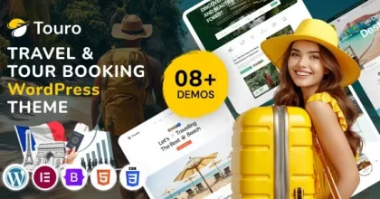 Touro – Travel & Tour Booking Agency WordPress Theme