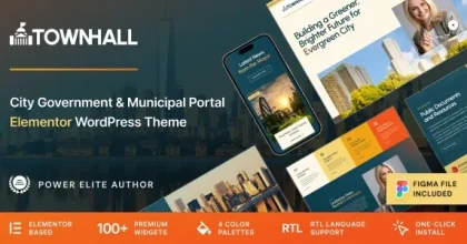 Town Hall – Municipal Portal & Local City Government WordPress Theme