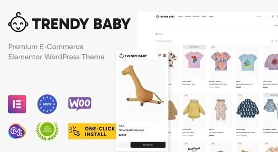 Trendy Baby 1.0.2 – Children and Kids Store WordPress Theme