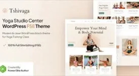 Tshivaga – Yoga Studio & Training Center FSE WordPress Theme