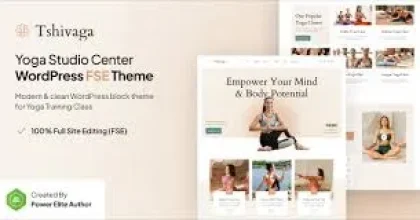 Tshivaga – Yoga Studio & Training Center FSE WordPress Theme