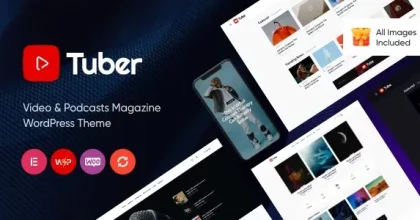 Tuber – Video Blog & Podcast WordPress Theme