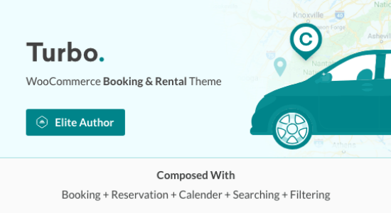 Turbo Car Rental System WordPress Theme