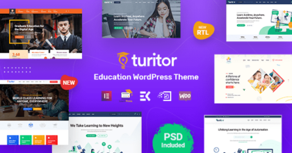 Turitor LMS & Education WordPress Theme