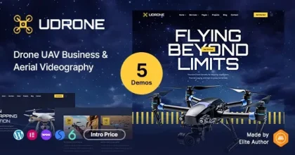 Udrone – Drone UAV Business & Aerial Videography WordPress Theme