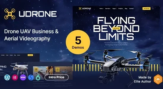 Udrone – Drone UAV Business & Aerial Videography WordPress Theme