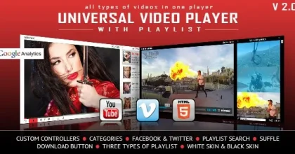 Universal Video Player – YouTube/Vimeo/Self-Hosted