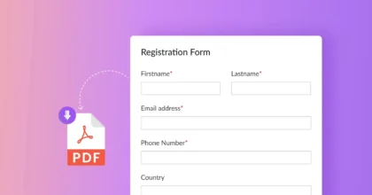 User Registration PDF Form Submission Addon