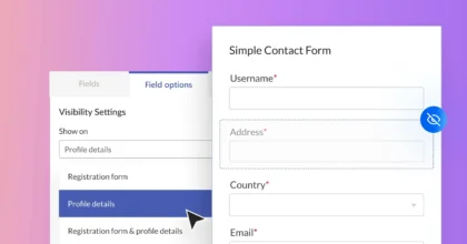 User Registration PRO Field Visiblity Addon