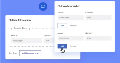 User Registration Repeater Fields