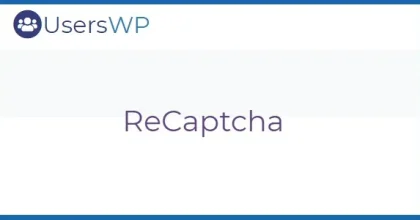 UsersWP ReCaptcha