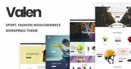 Valen- Sport, Fashion WooCommerce WordPress Theme