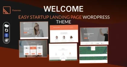 Vanessa – Easy Startup Landing Page WP Theme