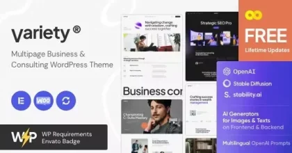 Variety – Multipage Business & Consulting WordPress Theme
