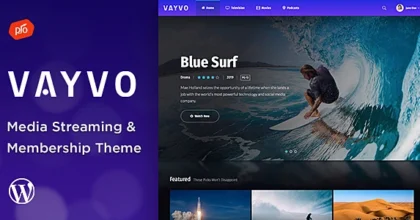 Vayvo - Media Streaming & Membership WordPress Theme