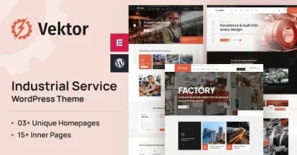 Vektor - Industrial Service WordPress Theme