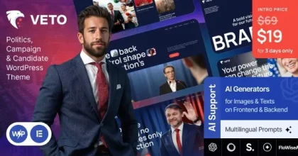 Veto – Politics, Campaign & Candidate WordPress Theme