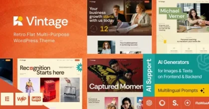 Vintage - Retro Flat Multi-Purpose WordPress Theme