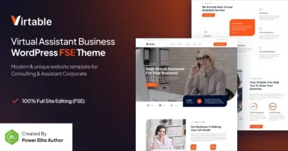 Virtable – Virtual Assistant Business FSE WordPress Theme