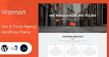 Vromon – Tour & Travel Agency WordPress Theme