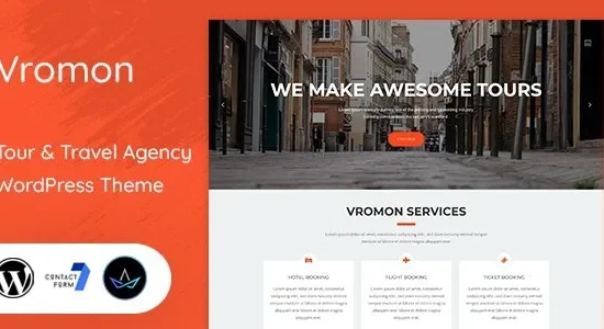 Vromon – Tour & Travel Agency WordPress Theme