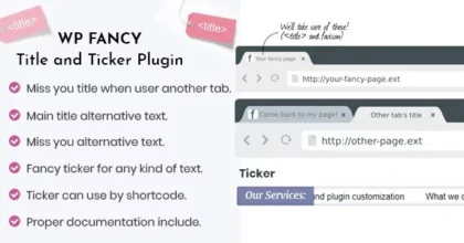 WP Fancy Title and Ticker WordPress Plugin