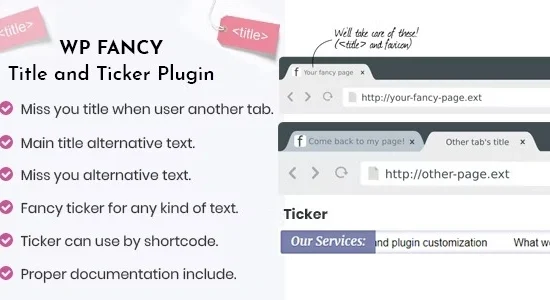 WP Fancy Title and Ticker WordPress Plugin