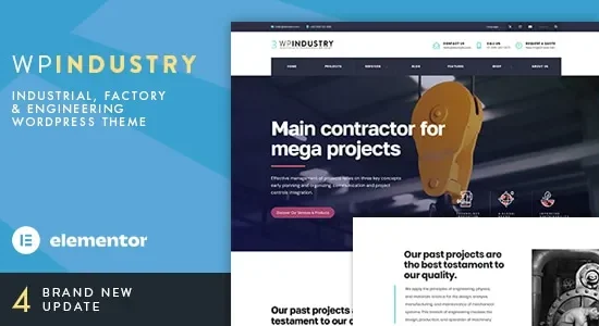 WP Industry – Industrial WordPress Theme
