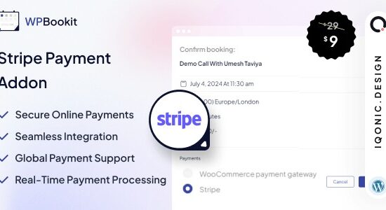 WPBookit Stripe Payment Addon