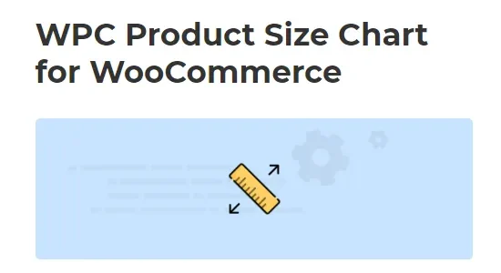 WPC Product Size Chart for WooCommerce
