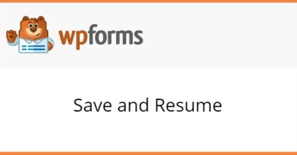 WPForms Save and Resume